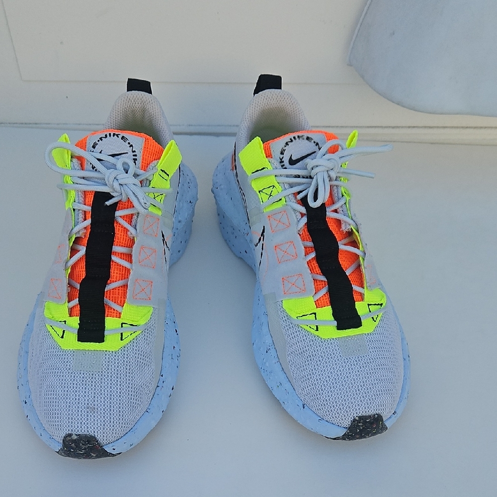 Nike Sneakers - For Men White, Neon Yellow, and Orange